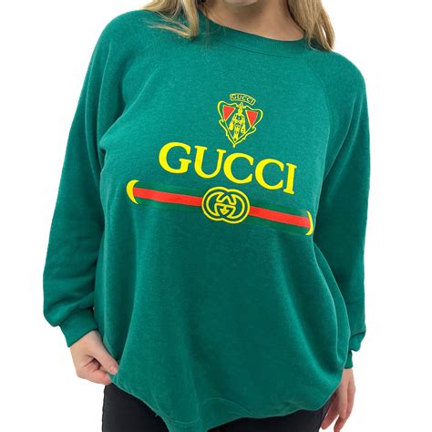 vintage bootleg gucci crewneck|80s Designer Bootleg Crewneck – Redeux Vintage.